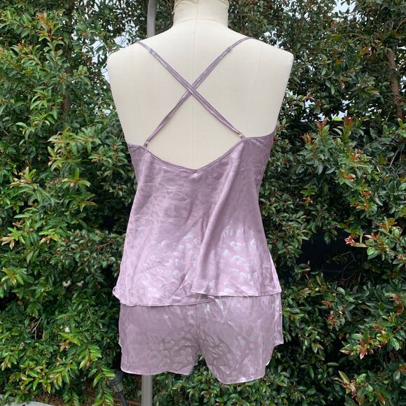 NWT Victoria’s Secret Cami Short Set Purple Animal Print Intimates Medium NEW - Picture 2 of 9